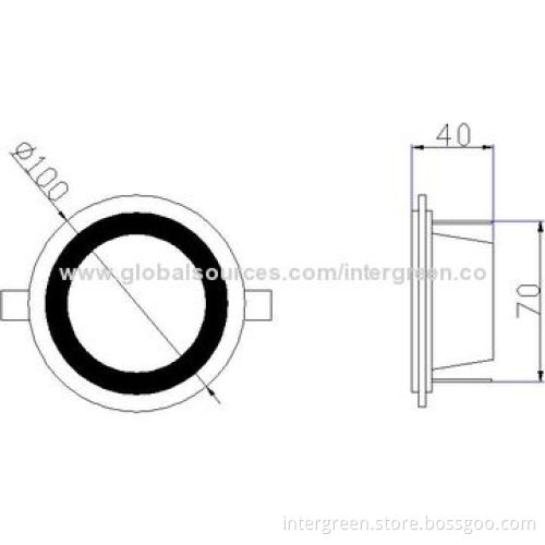 5W LED COB Downlight with CE, RoHS, FCC Marks
